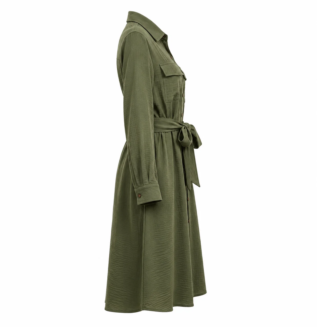 Classic Belted Shirt Dress thumbnail 2