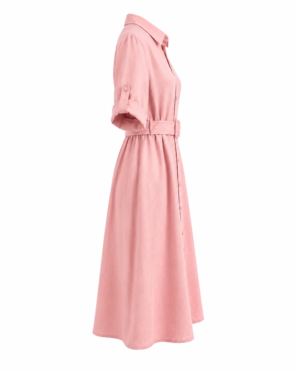 Classic Linen Shirt Dress thumbnail 3