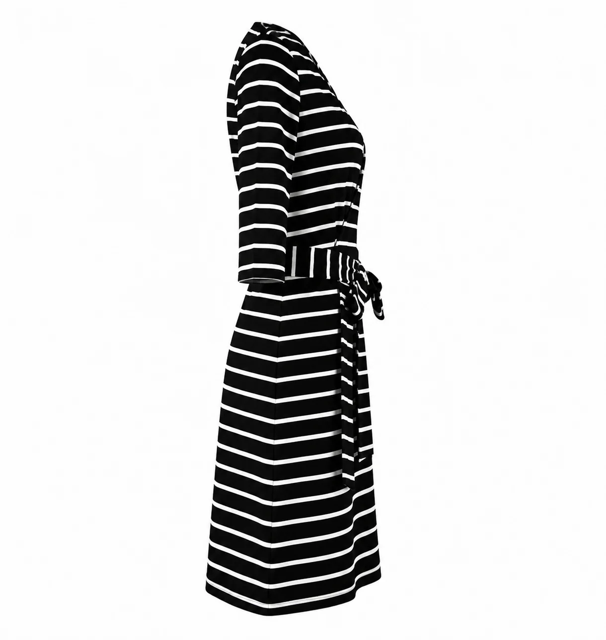 Classic Striped Wrap Dress thumbnail 2