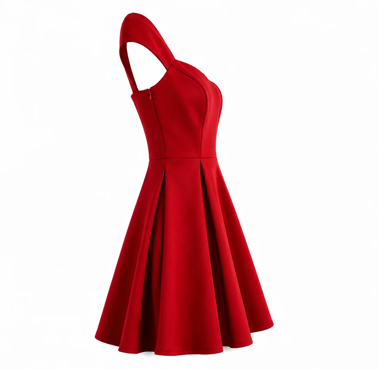 Elegant Sweetheart Neck Fit & Flare Mini Dress thumbnail 2