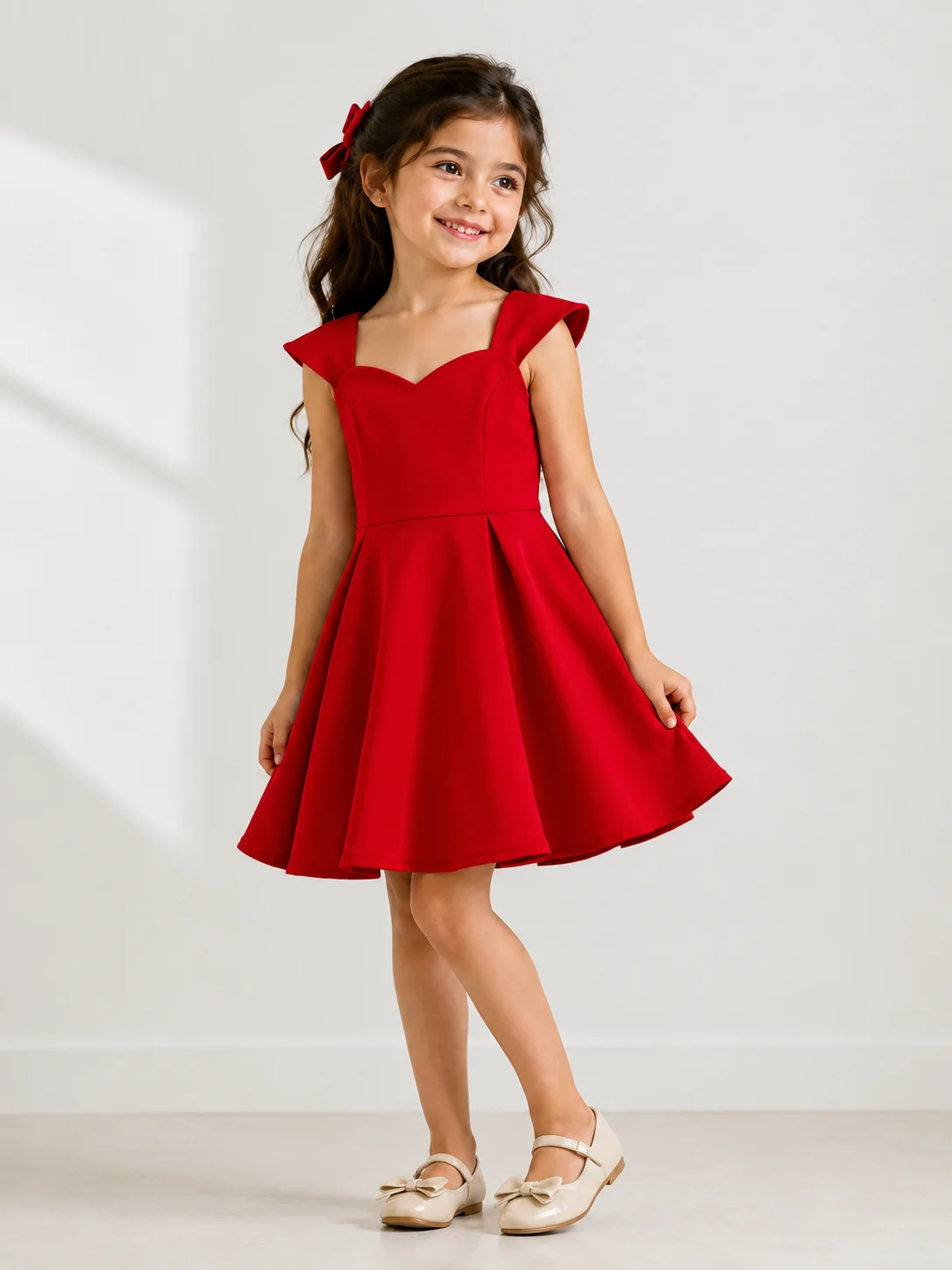 Elegant Sweetheart Neck Fit & Flare Mini Dress thumbnail 4