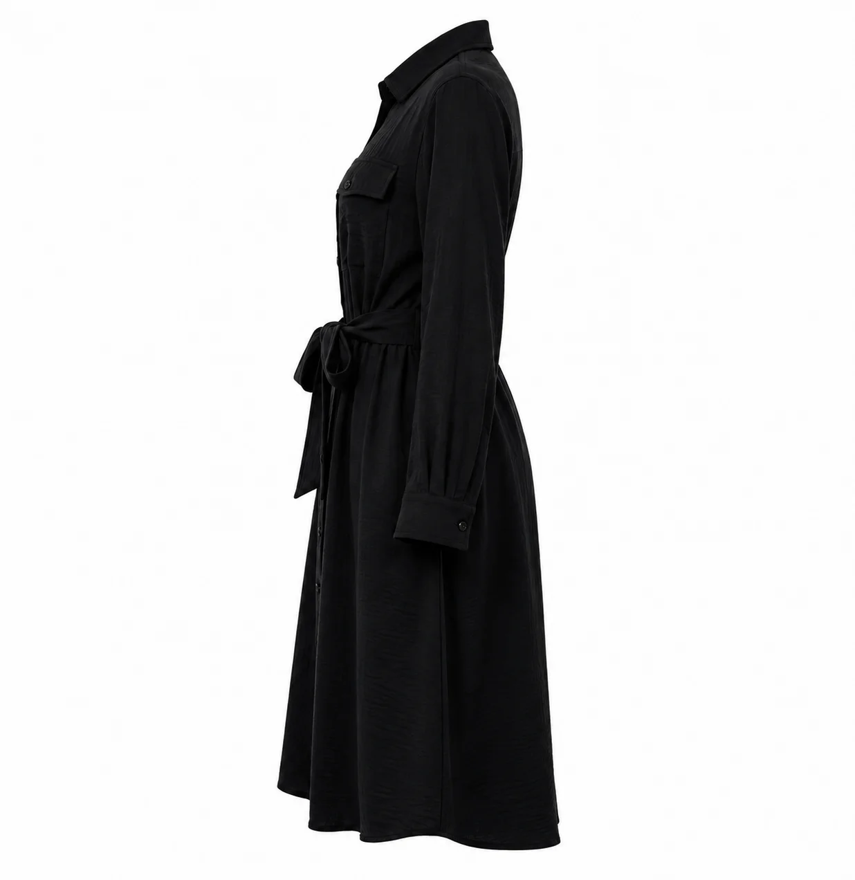 Classic Belted Shirt Dress thumbnail 8