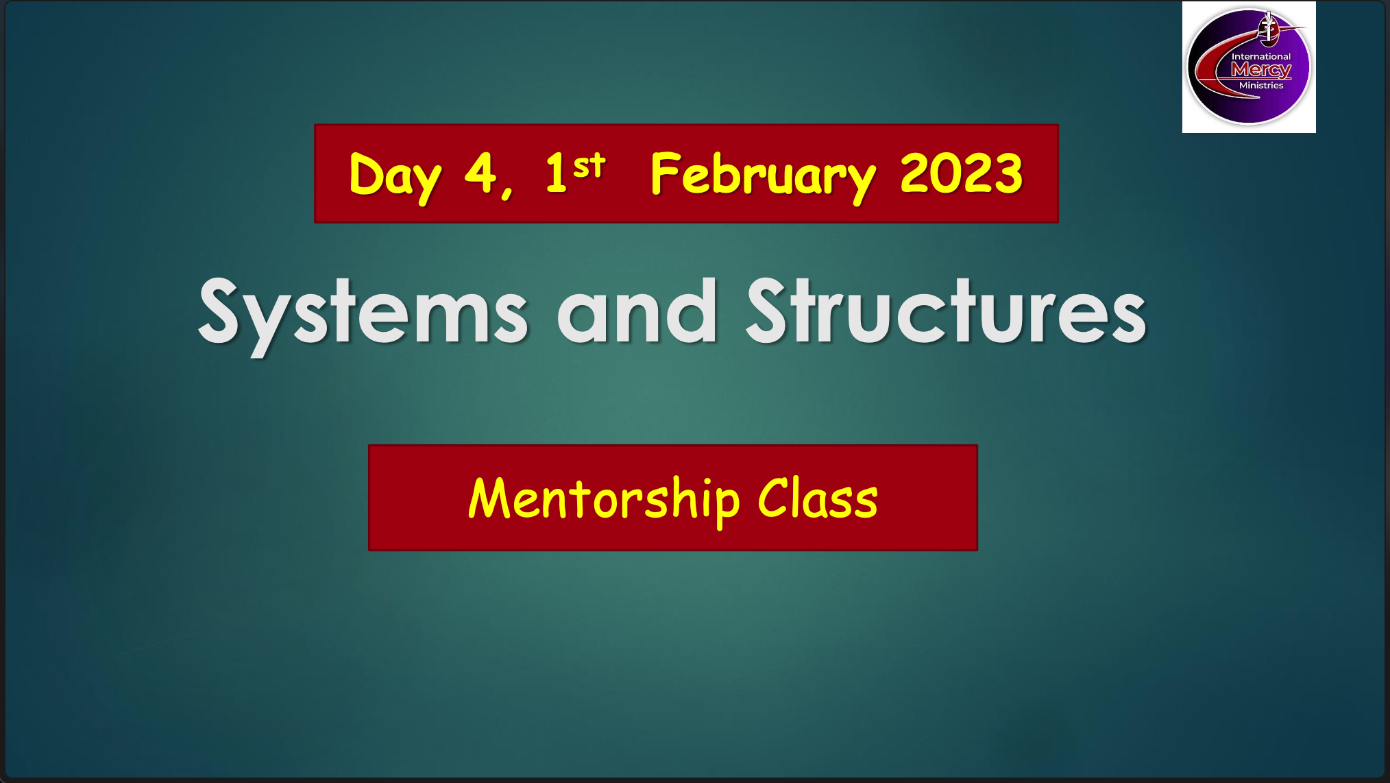 Systems and structures 1