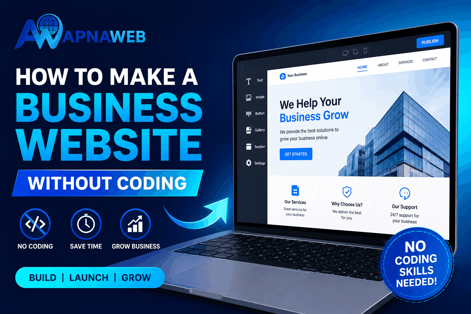How to Make a Business Website Without Coding