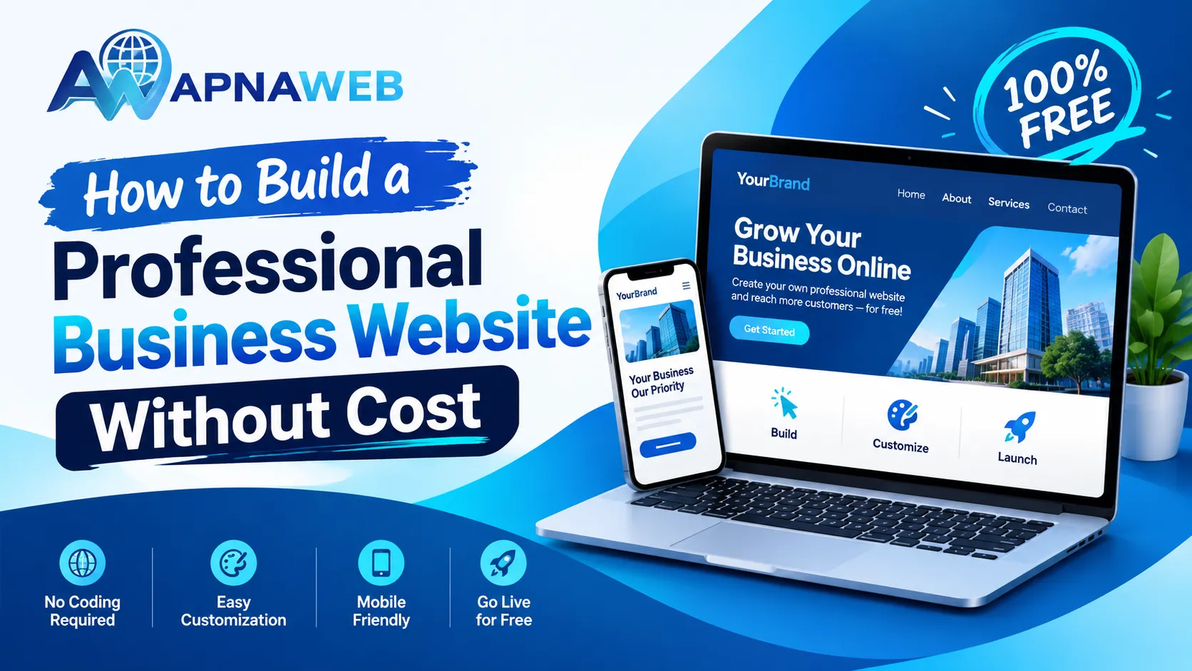 How to Build a Professional Business Website Without Cost