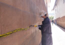 Dirección de Cultura de Cusco realiza limpieza de pinta realizada en muro inca