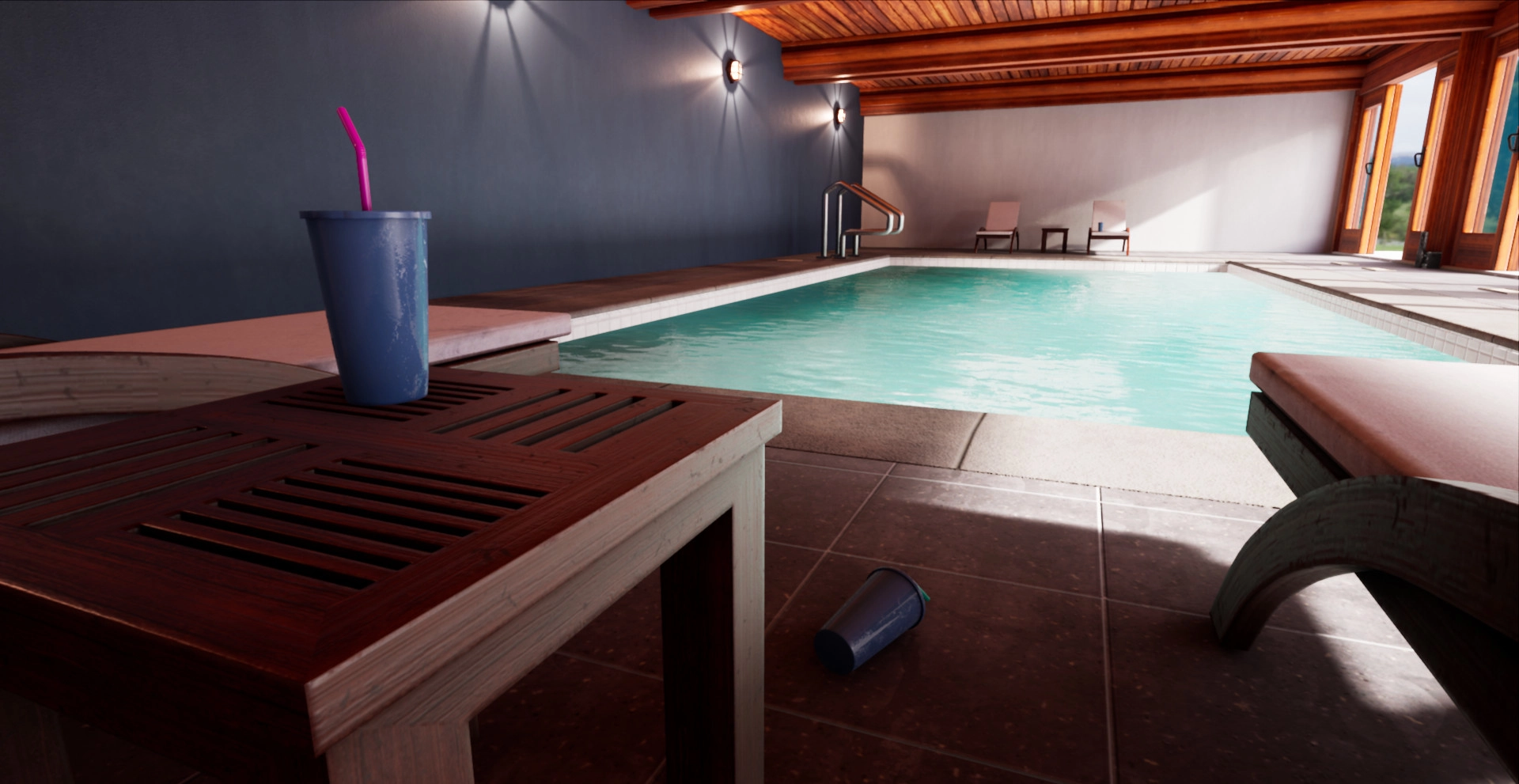 Indoor Pool Archviz - Unreal Engine 4
