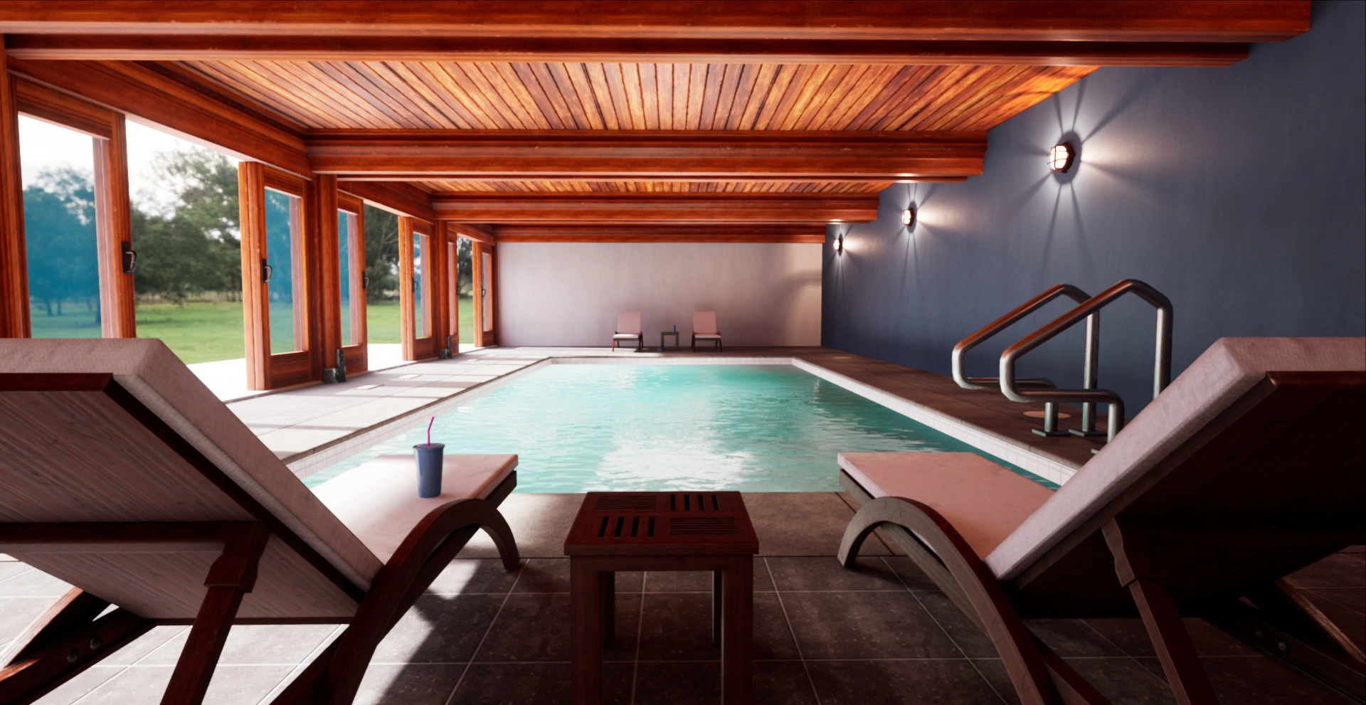 Indoor Pool Archviz - Unreal Engine 4