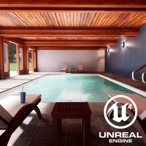Indoor Pool Archviz - Unreal Engine 4