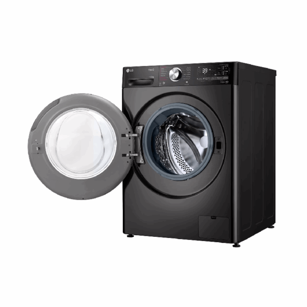 LG Washing Machine 12kg & 8kg Washer & Dryer, Front Load, AI DD, Steam, Chrome Rim, Glass Door, Smart Diagnosis, ThinQ Wi-Fi, Turbo Wash F4V9BDP2EE
