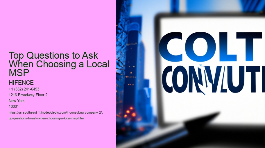 Top Questions to Ask When Choosing a Local MSP