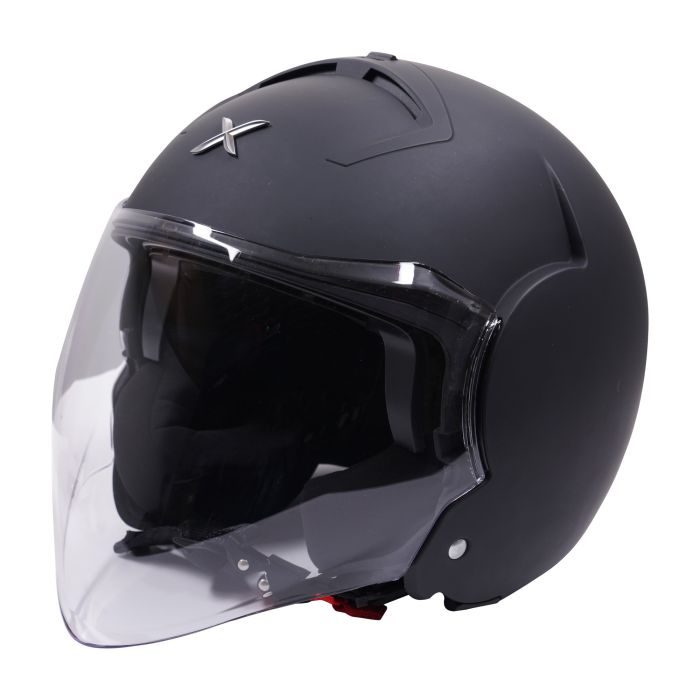 Axor Striker Open Face Motorcycle Helmet – Matt Black