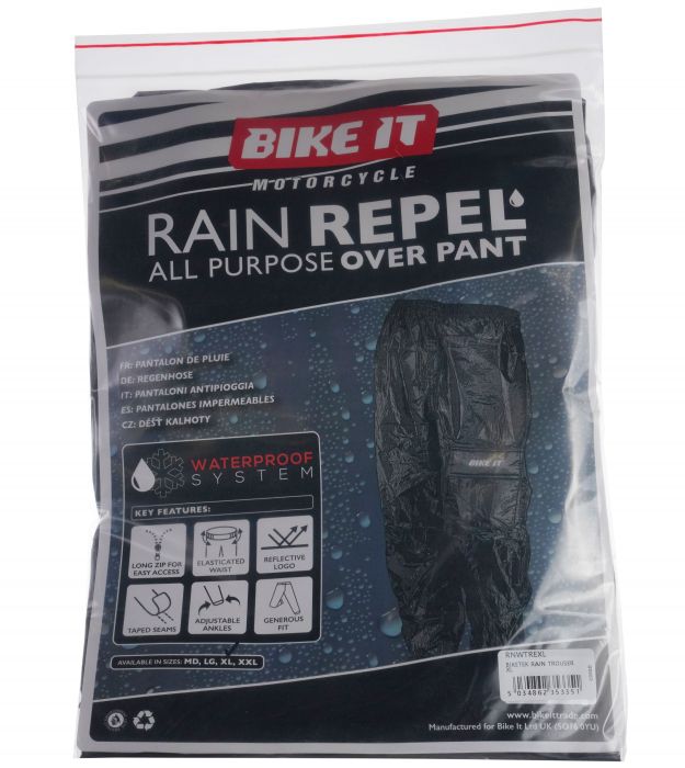Bike Tek Rain Overtrousers