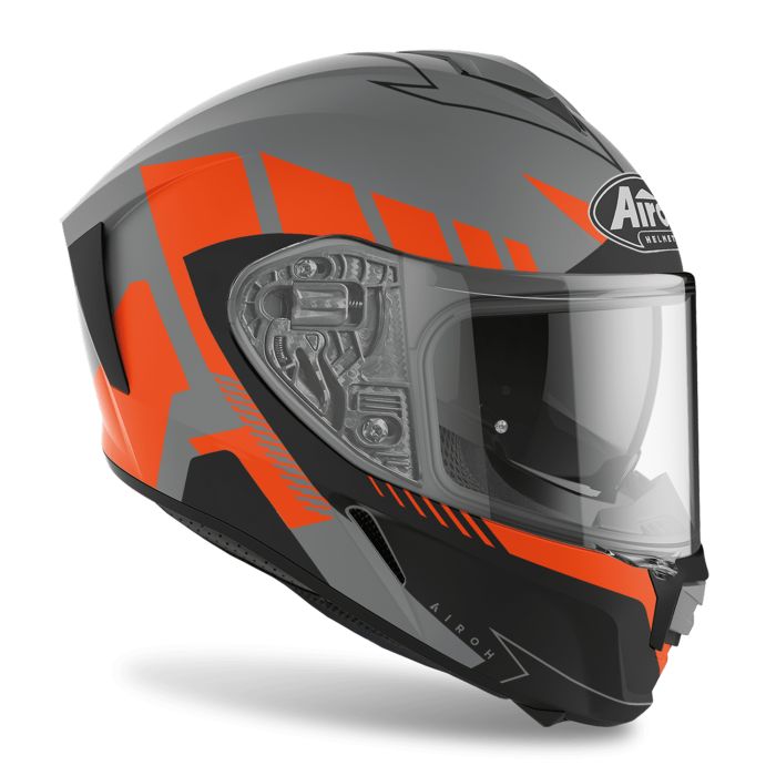 Airoh Spark 'Rise' Motorcycle Road Helmet - Orange Matt