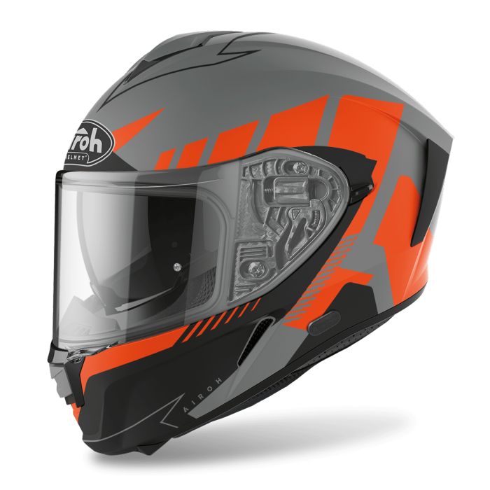 Airoh Spark 'Rise' Motorcycle Road Helmet - Orange Matt