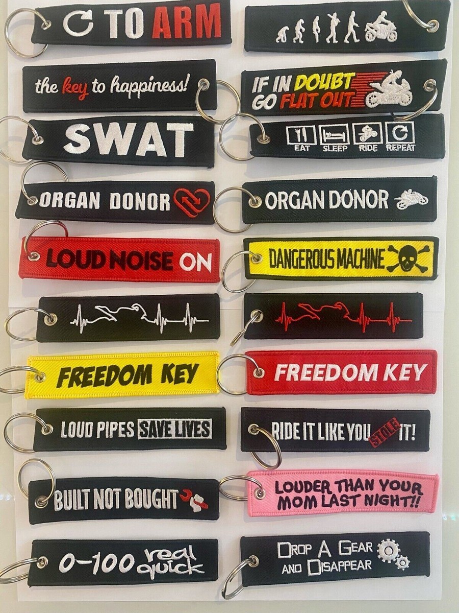 Slogan Branded Keyrings