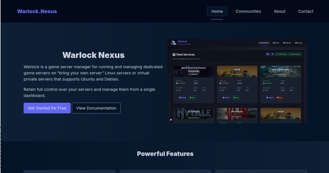 Screenshot from a website showing two columns; about text on the left with call to action buttons and a showcase image on the right.  Will serve as a baseline for an upcoming site I'm working on.