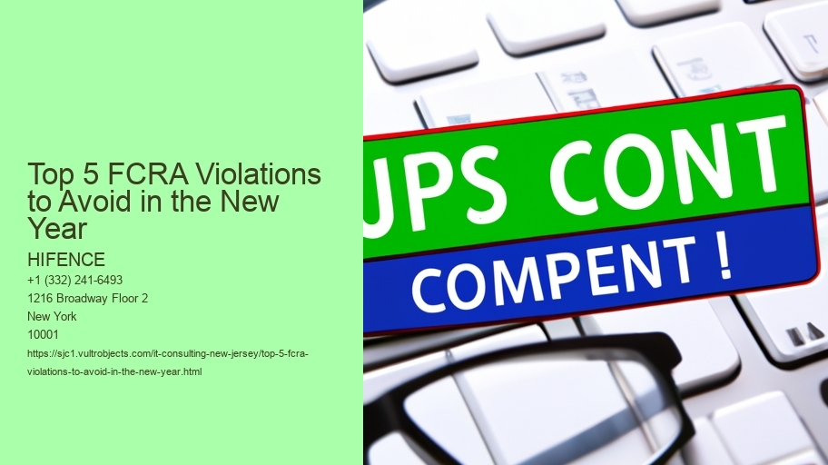 Top 5 FCRA Violations to Avoid in the New Year