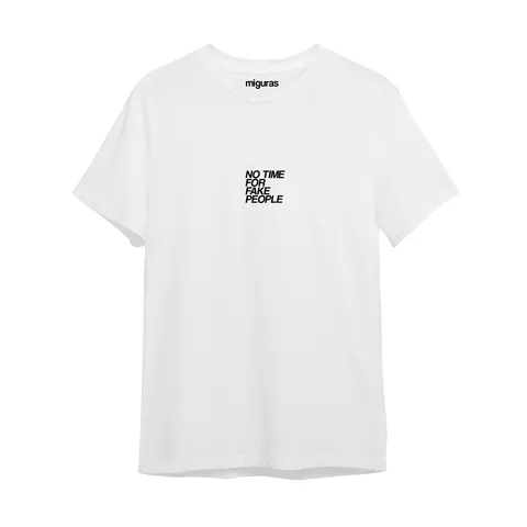 / NO MORE FAKE PEOPLE - White