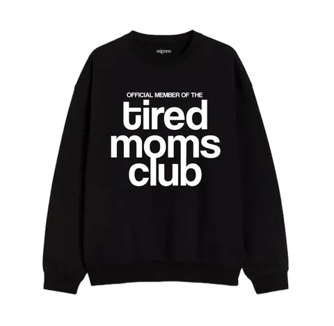 TIRED MOMS CLUB - Polerón//Black
