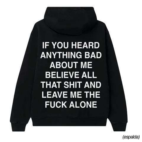 FUCK ALONE / POLERÓN (capucha-canguro)