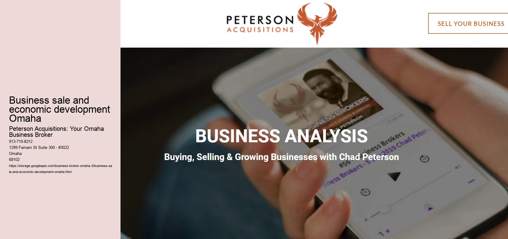 Business sale and economic development Omaha