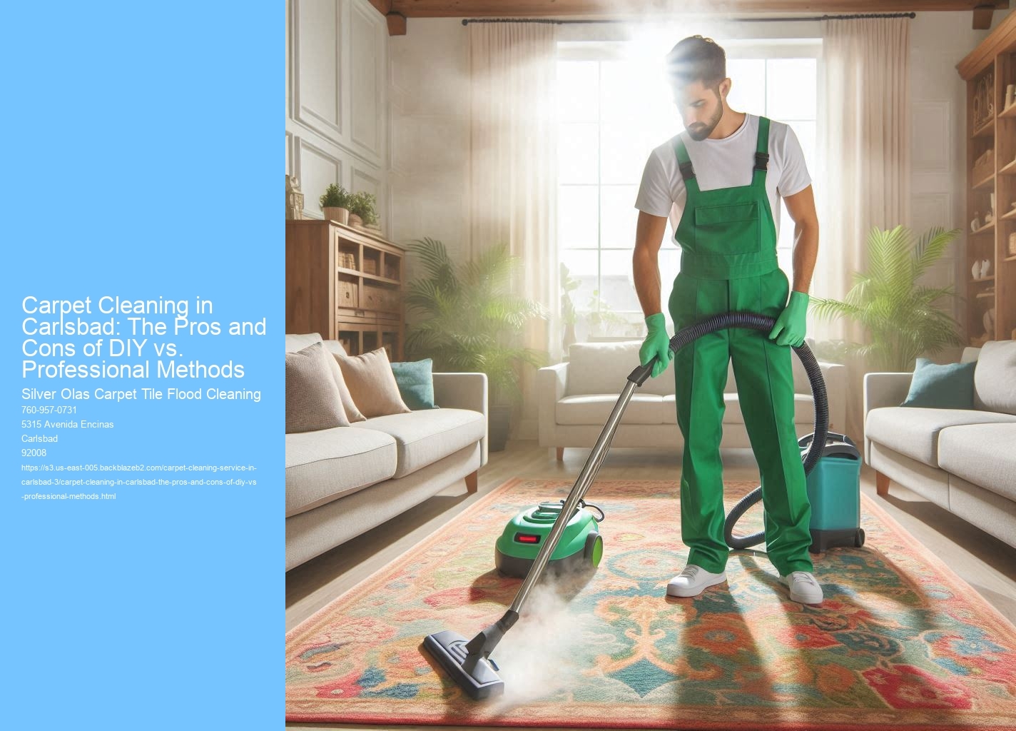 Carpet Cleaning in Carlsbad: The Pros and Cons of DIY vs. Professional Methods