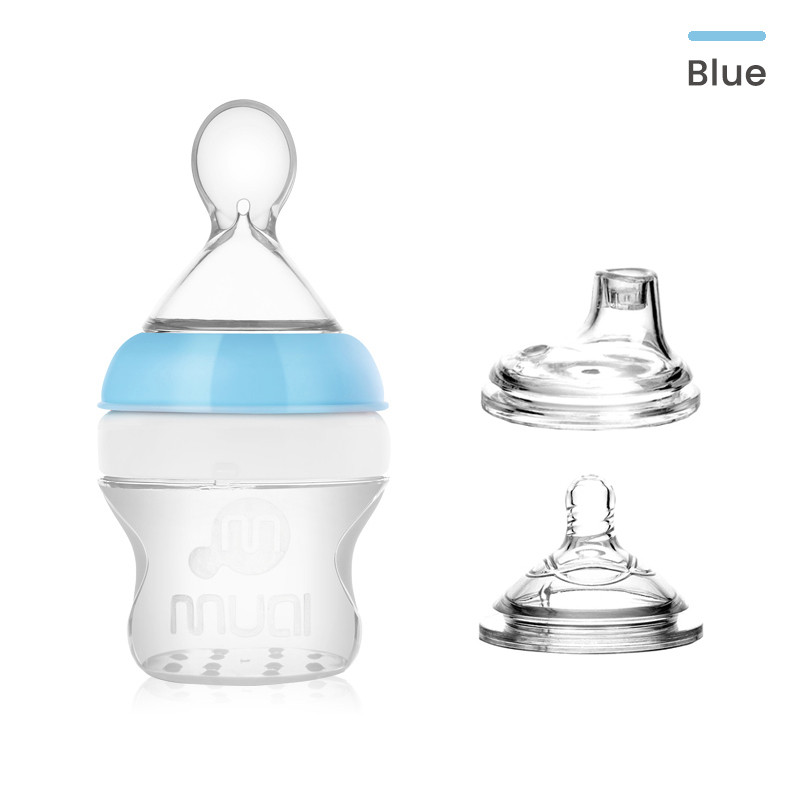 Mumlove 3-in-1 Silicone Baby Bottles - Multi-Use Baby Milk & Feeding Bottle, BPA-Free