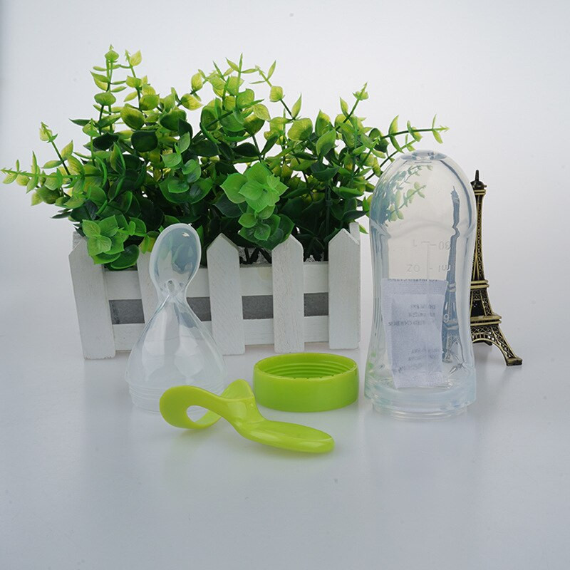 Mumlove Baby Food Feeder Bottle With Spoon And Squeeze
