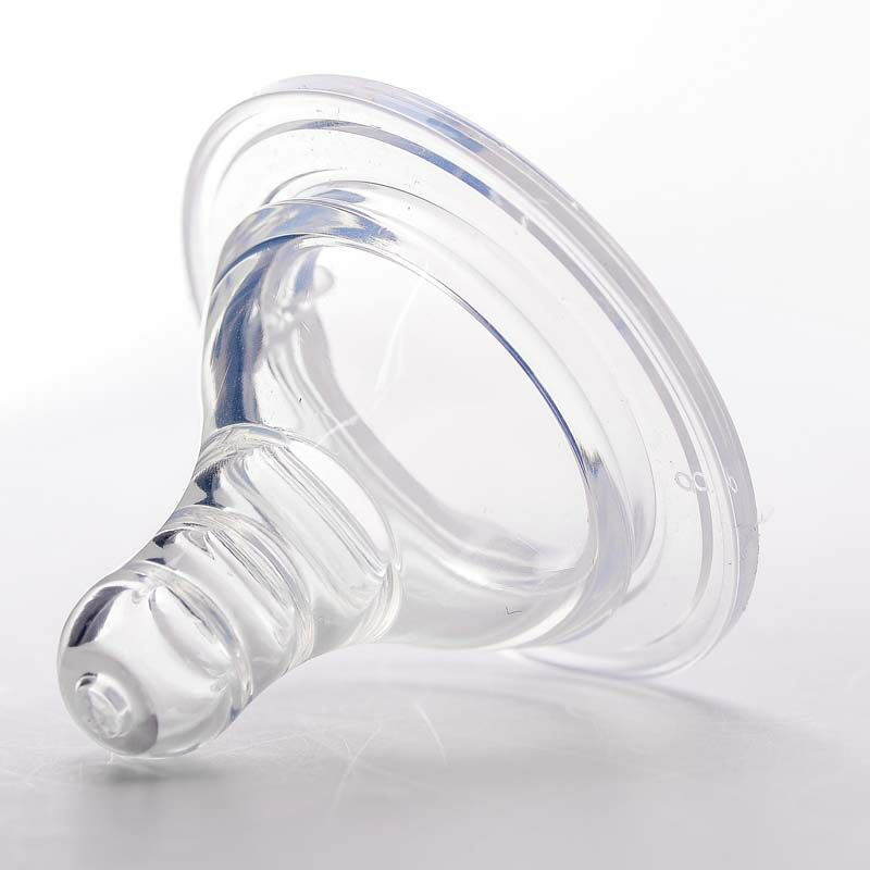 Mumlove Wide Neck Baby Bottle Nipples - 2-Pack, Size L (6-12 Months), BPA-Free Milk Feeding Accessory