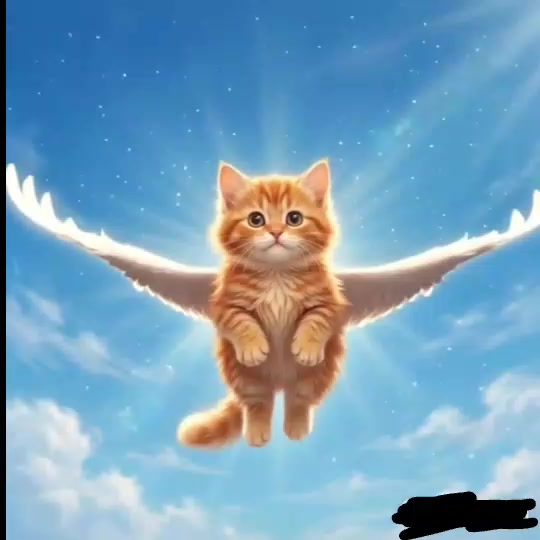 Кот стал ангелом. 👼 (2 часть)