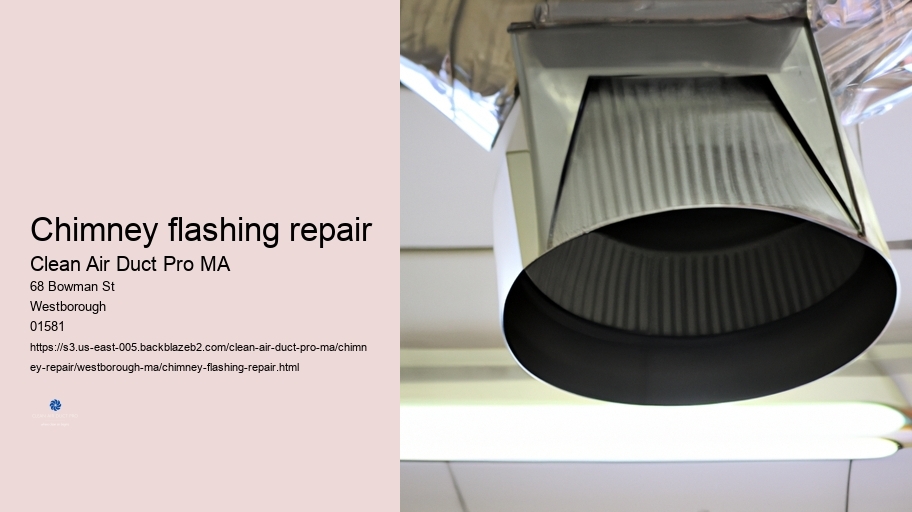 Chimney flashing repair