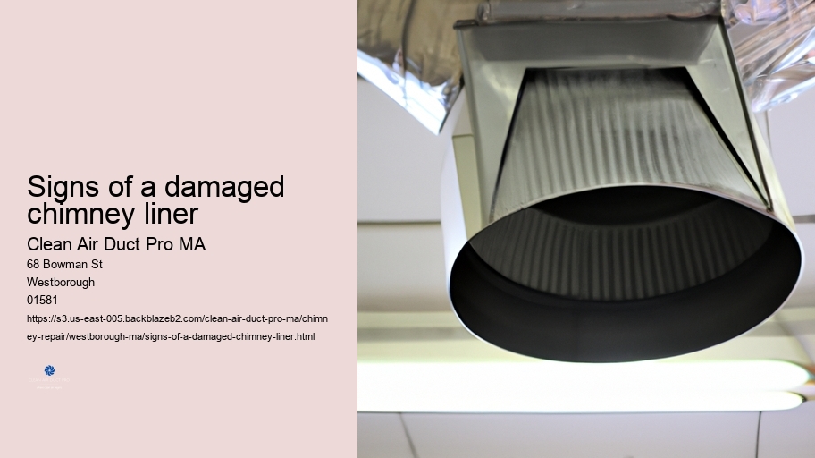 Signs of a damaged chimney liner