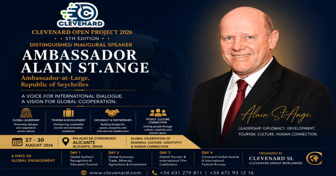 Ambassador Alain St.Ange Appointed Distinguished Inaugural Speaker for Clevenard Open Project 2026