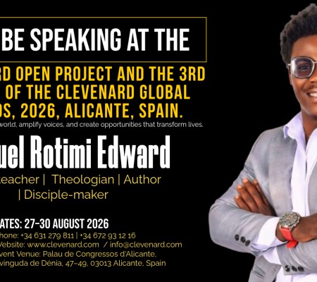 Samuel Rotimi Edward to Present His Book at the 2026 Clevenard Open Project & Global Awards in Alicante, Spain