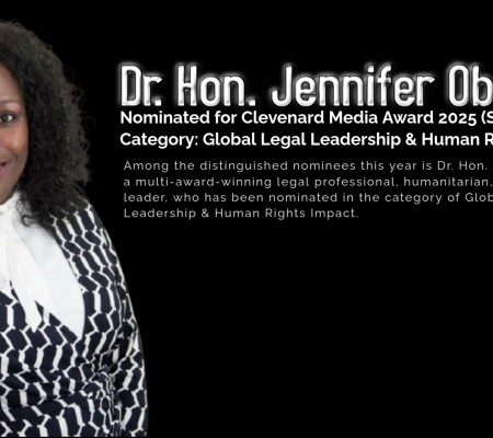 Dr. Hon. Jennifer Obaseki Nominated for the 2025 Clevenard Media Award