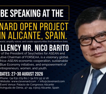 His Excellency Mr. Nico Barito to Headline Clevenard Open Project 2026 in Alicante, Spain