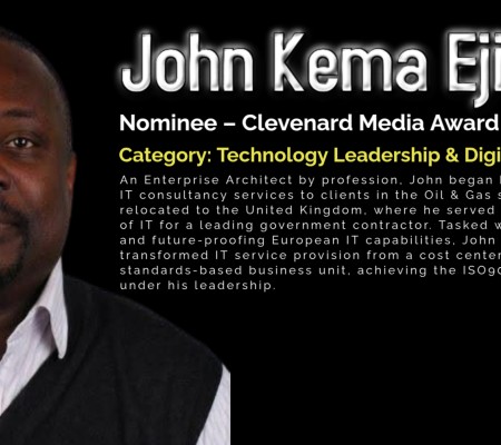 John Kema Ejiofoh Nominated for the Clevenard Media Award 2025