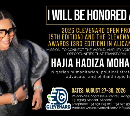 Clevenard to Honour Hajia Hadiza Mohammed at the 2026 Clevenard Open Project & Global Awards in Alicante, Spain
