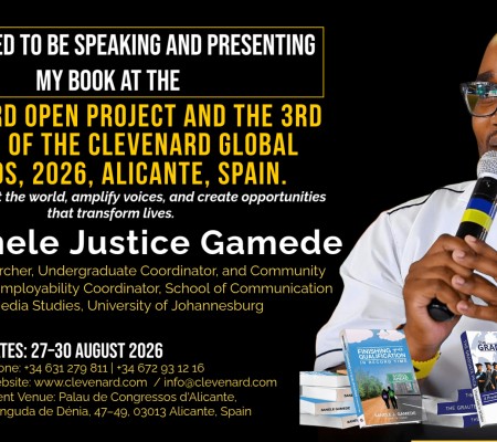 Clevenard to Honour Dr. Sanele Justice Gamede at the 2026 Clevenard Open Project 5th Edition and Clevenard Global Awards – 3rd Edition in Alicante, Spain, Will deliver a keynote speech on Day 1