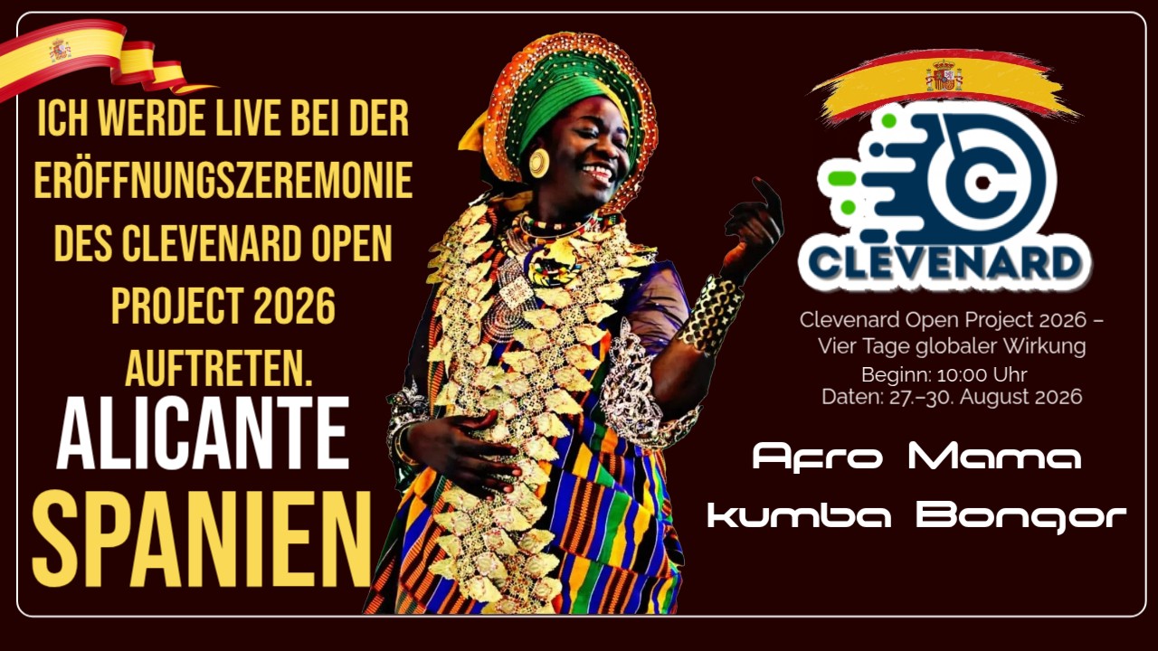 Afro Mama wird ‚Africa Stand Together‘ beim Clevenard Open Project 2026 in Alicante performen
