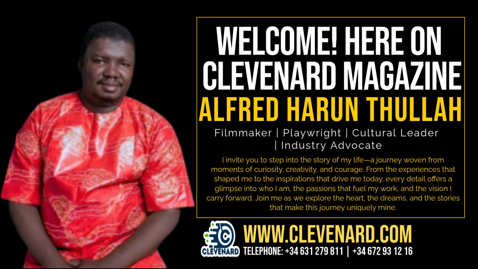 Alfred Harun Thullah: Pioneering Filmmaker, Cultural Leader, and Visionary Advocate for Sierra Leonean Cinema
