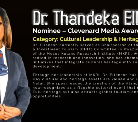 Dr. Thandeka Ellenson Honored with Nomination for the Clevenard Media Award 2025 in Cultural Leadership & Heritage Development