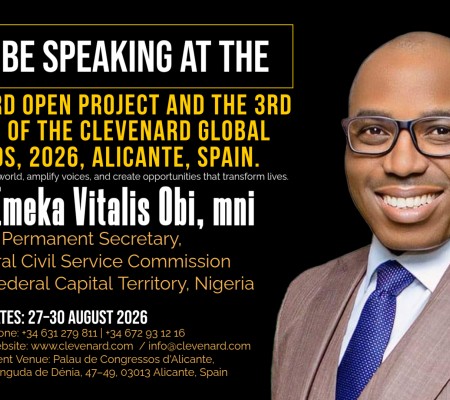 Clevenard to Honour Dr. Emeka Vitalis Obi, mni at the 2026 Clevenard Open Project – 5th Edition and Clevenard Global Awards – 3rd Edition in Alicante, Spain
