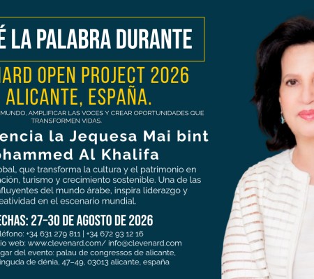 Su Excelencia Shaikha Mai bint Mohammed Al Khalifa encabezará el Clevenard Open Project 2026 en Alicante, España