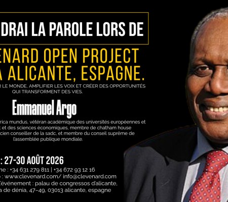 Emmanuel Argo interviendra au Clevenard Open Project 2026 – Alicante, Espagne