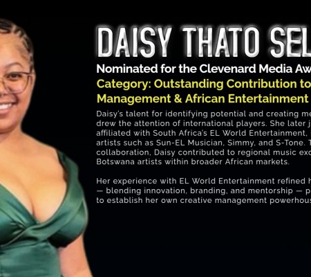 DAISY THATO SELEBOGO NOMINATED FOR THE CLEVENARD MEDIA AWARD 2025