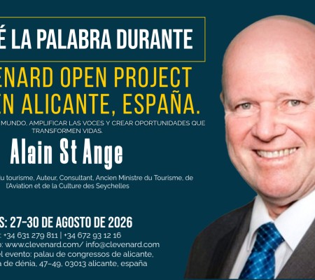 Alain St Ange ofrecerá la conferencia magistral en el Clevenard Open Project 2026 – Alicante, España
