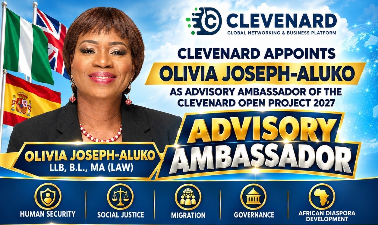 CLEVEnARD APPOINTS OLIVIA JOSEPH-ALUKO AS ADVISORY AMBASSADOR OF THE CLEVEnARD OPEN PROJECT 2027