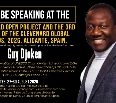 Clevenard to Honour Mr. Guy Djoken at the 2026 Clevenard Open Project 5th Edition & Clevenard Global Awards – 3rd Edition in Alicante, Spain